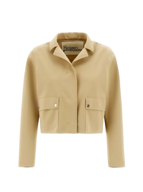Giacca crop in nylon Sabbia Herno | GA000250D 13455S2000